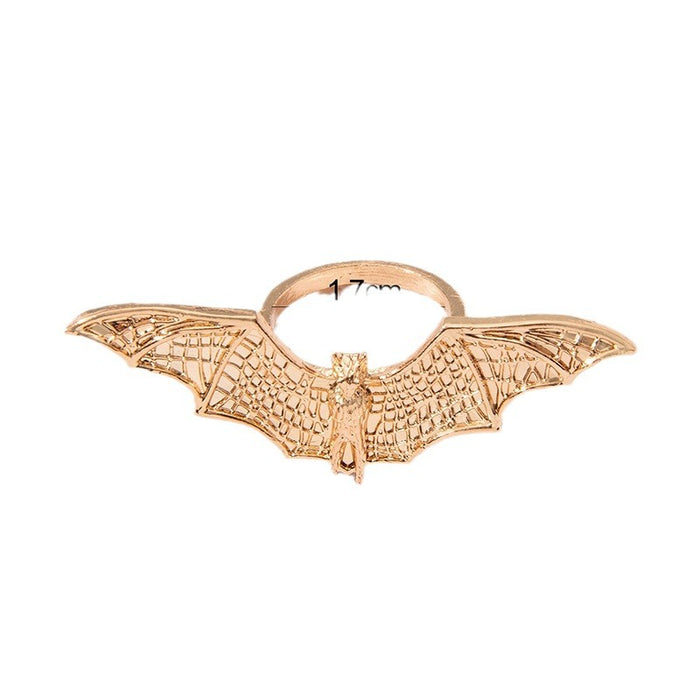 Wholesale Halloween Gothic Bat Ring Vintage Dark  Fashion Accessory for Women MOQ≥2