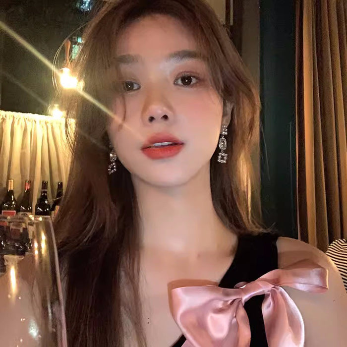 Wholesale Qianjin earrings, niche design, atmosphere and temperament earrings