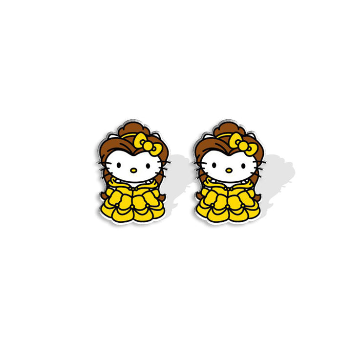 Wholesale Cartoon Princess Series Acrylic Earrings JDC-ES-XiangL060