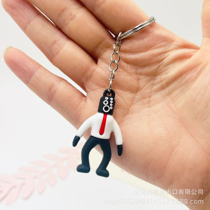 Wholesale Creative Cartoon Game PVC Soft Glue Keychain JDC-KC-XiangY070