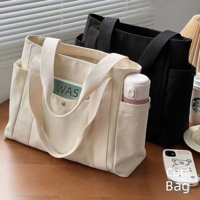 Wholesale Large Capacity Tote Canvas Bag Commuting Versatile Shoulder Bag Bag