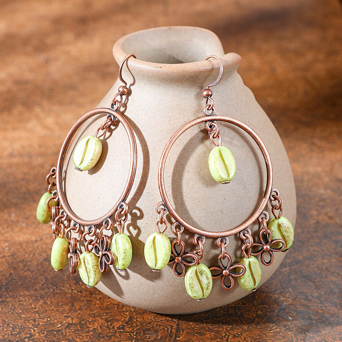 Wholesale Vintage Geometric Tassel Earrings Zinc Alloy Jewelry Accessory MOQ≥2