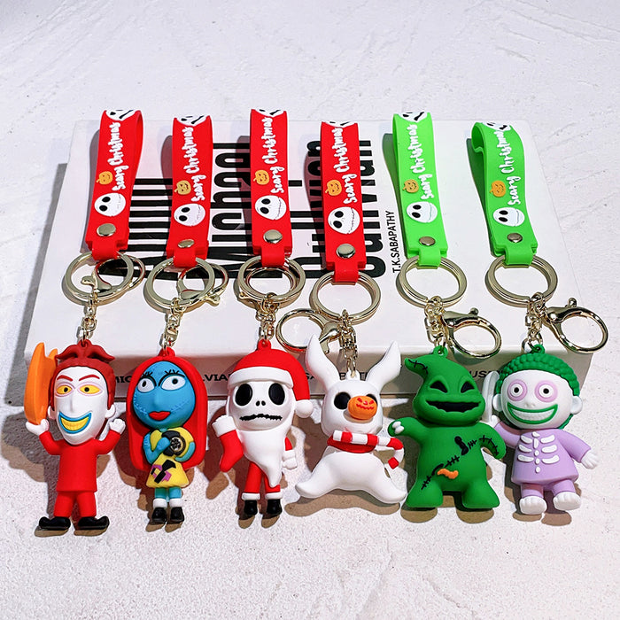 Wholesale  Pumpkin Skull Cartoon Doll Keychain Party Gift Pendant  Cute Keychain