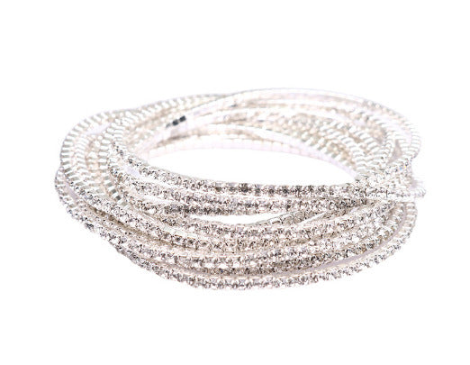 Wholesale Single row thin bracelet rhinestone tennis chain gold plated bracelet