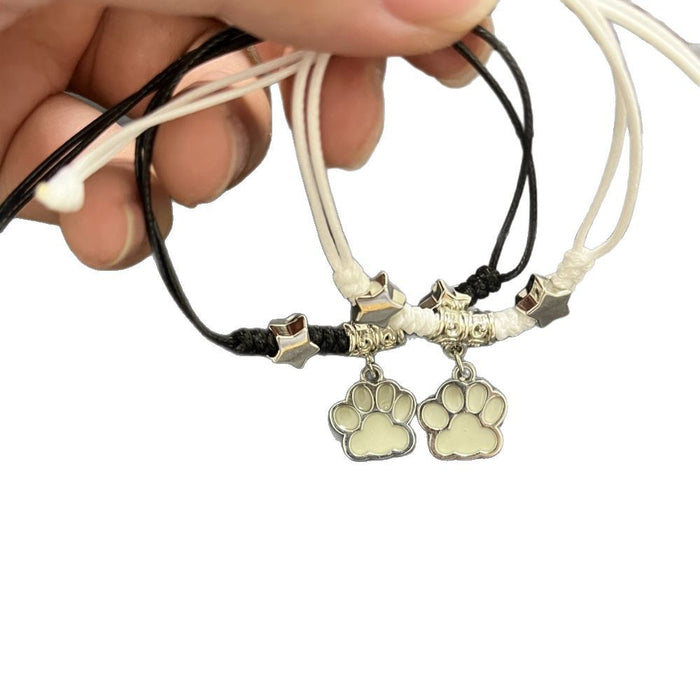 Wholesale Luminous Dog Claw Pendant Bracelet Jewelry