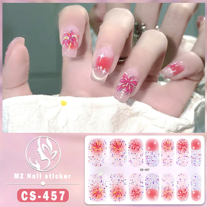 Wholesale Colorful Fireworks Nail Stickers Nail Art Stickers JDC-NS-ARS007