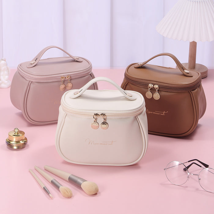 Wholesale Travel toiletry bag, simple makeup bag, zipper, large capacity, portable, high-end feel