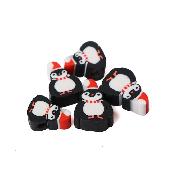 Wholesale 100PCS Polymer Clay Penguin Loose Beads JDC-BDS-LiuXia013