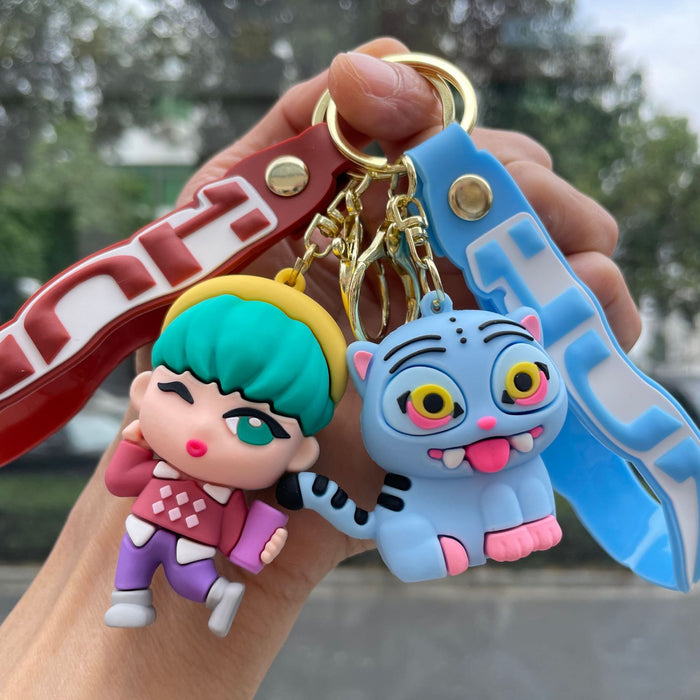 Wholesale K-POP Anime Backpack Charm Keychain