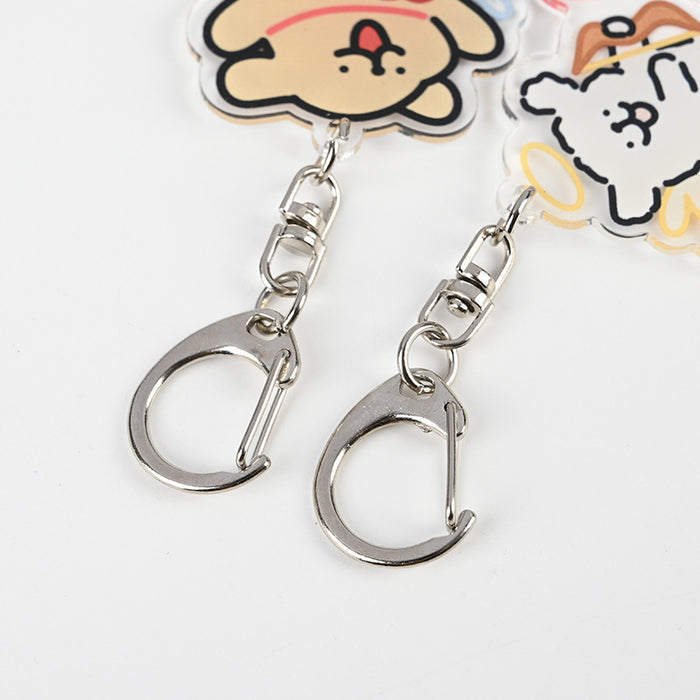 Wholesale Cute Cartoon Line Puppy Acrylic Keychain JDC-KC-XBK009