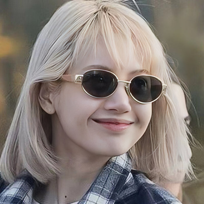 Wholesale Sunglasses Oval Retro Style Small Frame Fashion Sunglasses