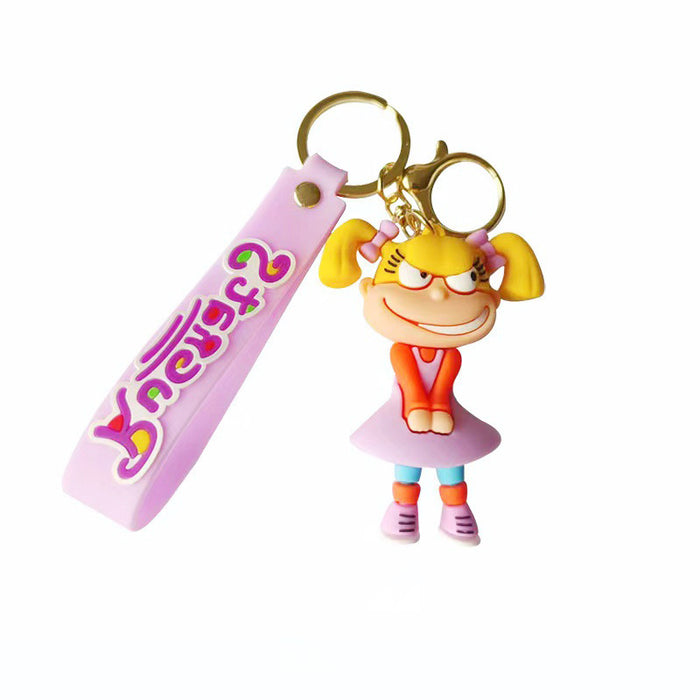 Wholesale PVC Cartoon Doll Keychain JDC-KC-NLu011