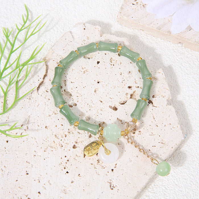 Wholesale Bamboo bracelet high bracelet peace buckle jade gourd bracelet jewelry