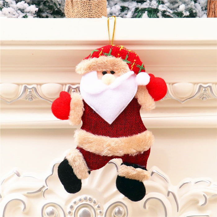 Wholesale Christmas Decorations Dancing Old Man Doll Pendant Christmas Window Arrangement Christmas Tree Accessories Hanging Ornaments