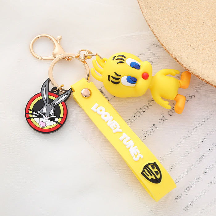 Wholesale Cute Cartoon Soft Rubber Doll Keychain JDC-KC-BoYue008