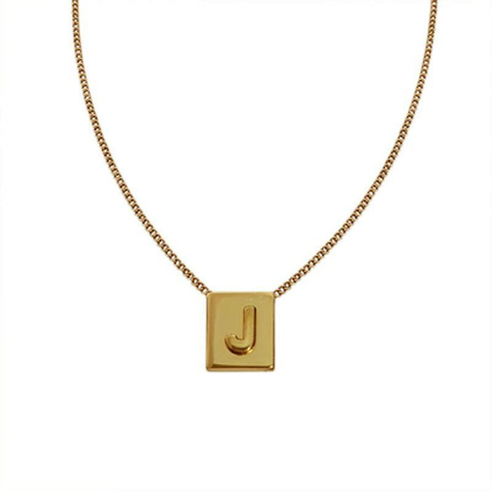 Wholesale  necklace  square brand pendant  Necklaces  letter necklace