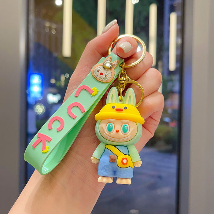 Wholesale Cross-dressing doll cartoon keychain cute couple school bag pendant car keychain claw machine small gift