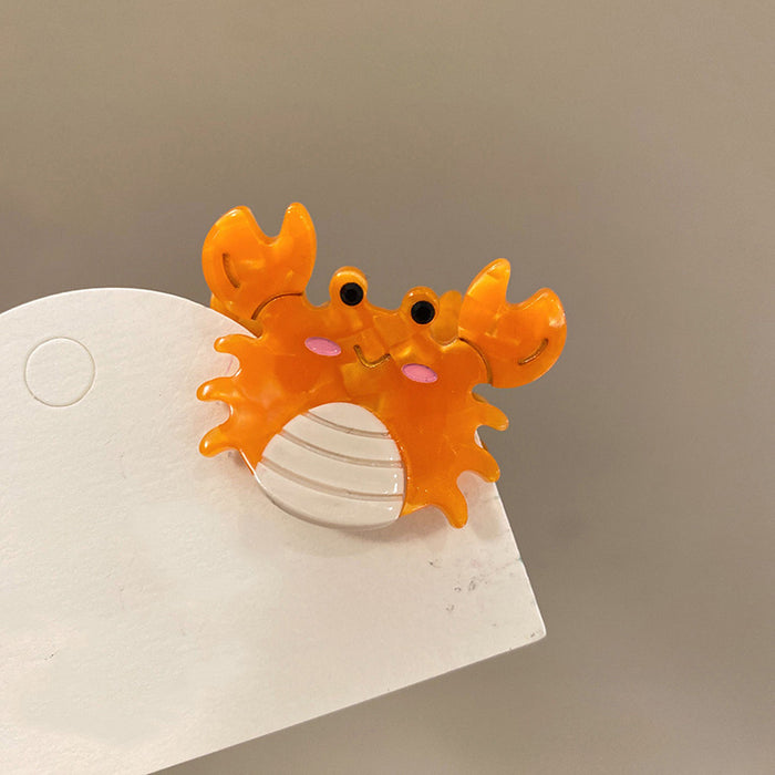 Wholesale  Cartoon Conch Crab Seahorse Octopus Whale Dolphin Starfish Grab Clip  Small Bangs  Hairpin