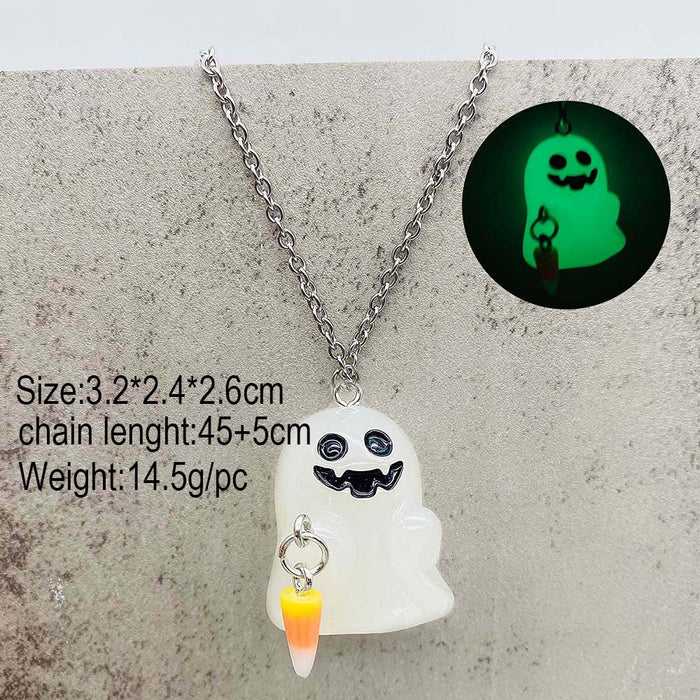 Wholesale  Earrings Ghost Pumpkin Corn Sugar Pendant Necklace  Christmas Jewelry