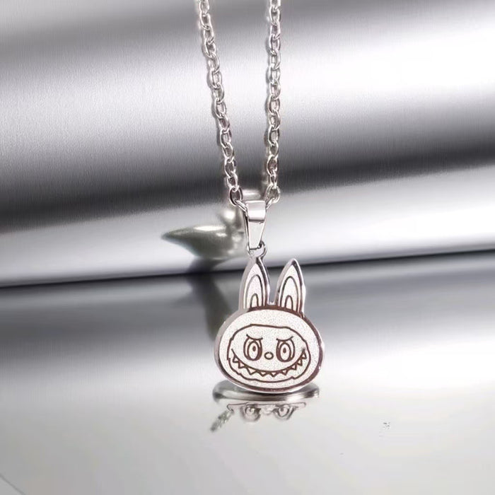Wholesale Cartoon Versatile Titanium Steel Pendant Necklace
