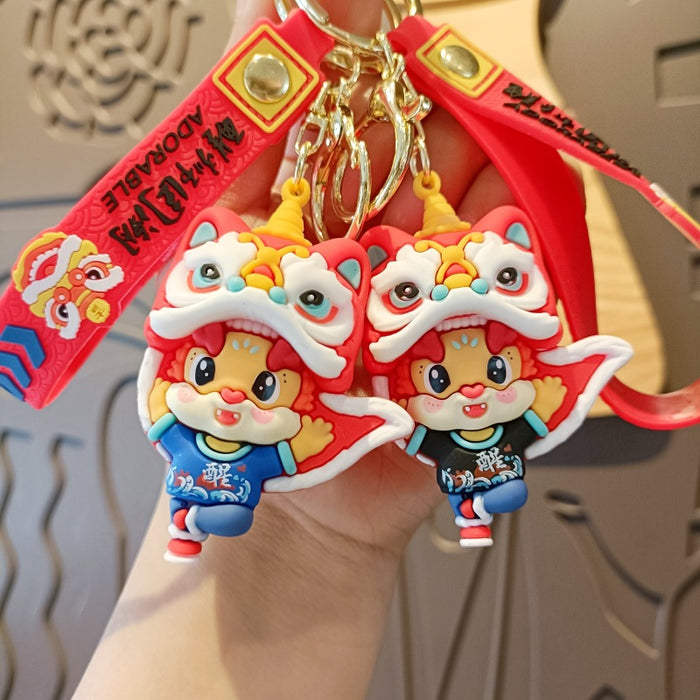 Wholesale Cartoon Silicone Doll Keychain JDC-KC-MingT184