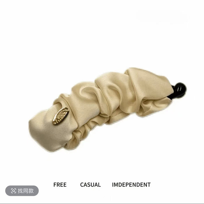 Wholesale Satin Banana Clip Trendy Elegant Vertical Clip Fashion Versatile Hair Accessory