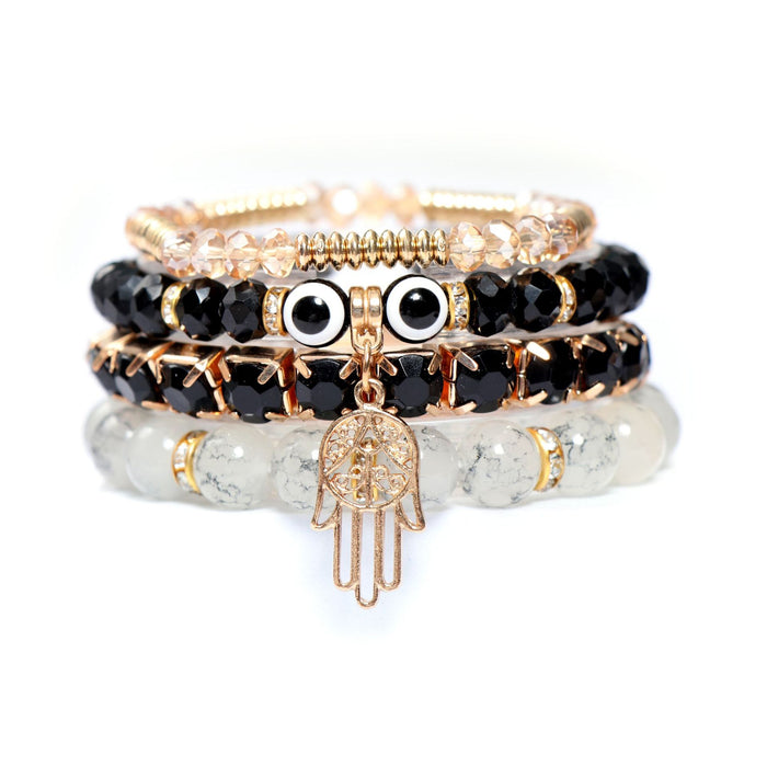 Wholesale Bohemian Evil Eye Palm Multilayer Bracelet JDC-BT-NHong015