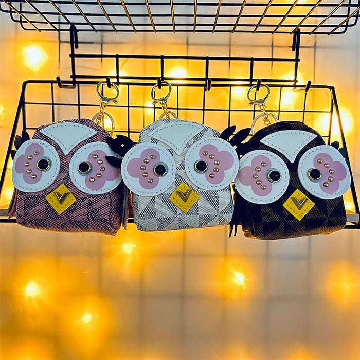 Wholesale PU Owl Key Pendant JDC-KC-DiPN001