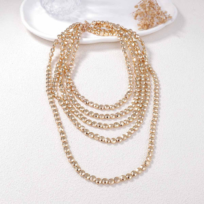 Wholesale Multi-layer Light Luxury Design Sense Alloy Long Necklace Niche Women