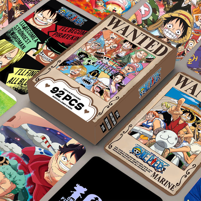 Wholesale 92pcs LOMO Cartoon Order Double sided HD Color Printing Photo Card Collection Card Stickers