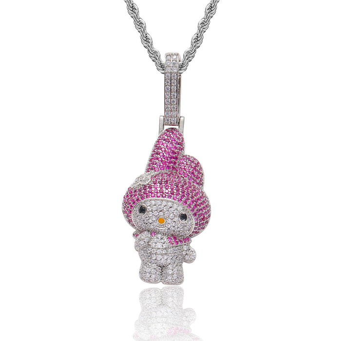 Wholesale Cute Cartoon Character Pendant Necklace for Couples