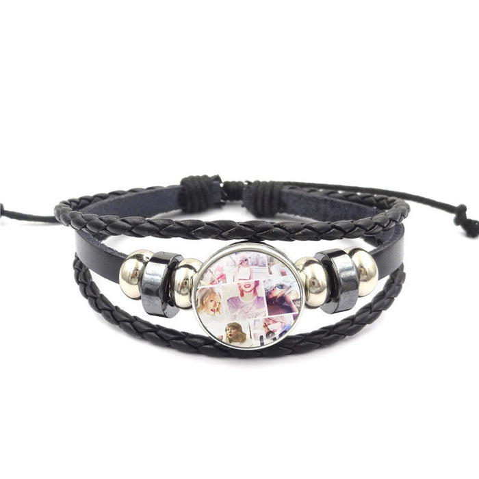 Wholesale Woven Leather Bracelets JDC-BT-HengX035