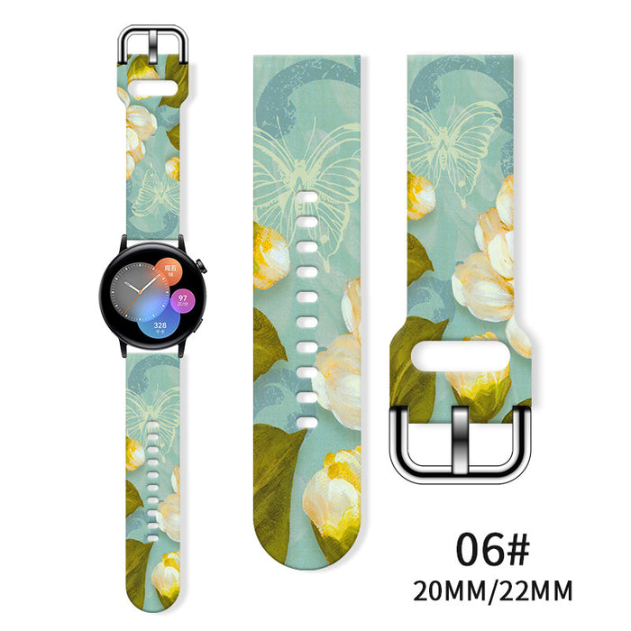 Wholesale Printed  Tpu Watch Strap Wrist Strap JDC-WD-NuoQi085