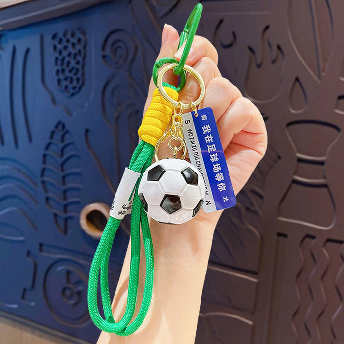 Wholesale Cartoon Football Trophy Keychain ABS Purple Car Key Accessory