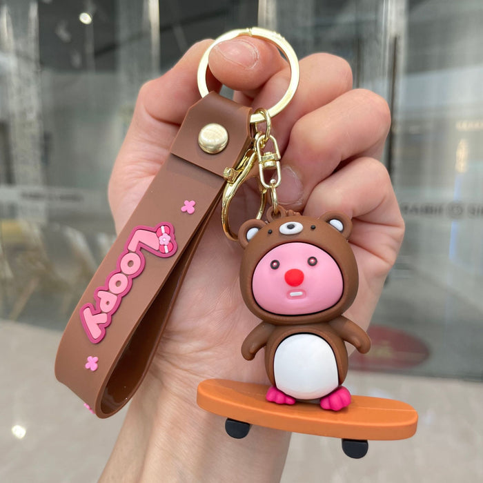 Wholesale Keychain cartoon figurine backpack pendant car keychain