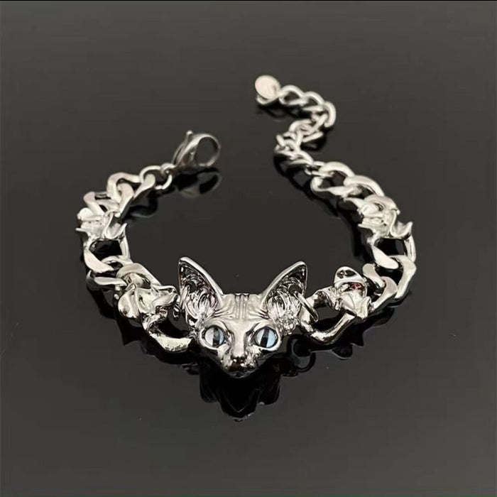 Wholesale Meow Star Titanium Steel Bracelet JDC-BT-YanH009