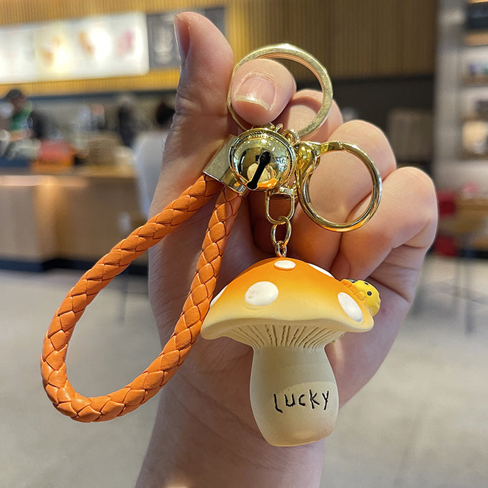Wholesale Ladybug Mushroom Cute Keychain Resin Pendant