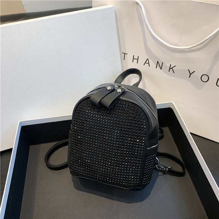 Wholesale Street Trend Shell Shape Rhinestone PU Handbag Women' s Gift Fashion Accessory