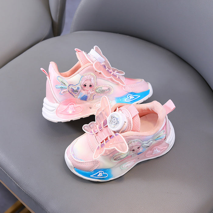 Wholesale Girls' Shoes Student Shoes Rotating Buckle Shoes Girls' Casual Shoes Children's Sports Shoes JDC-KS-GS003