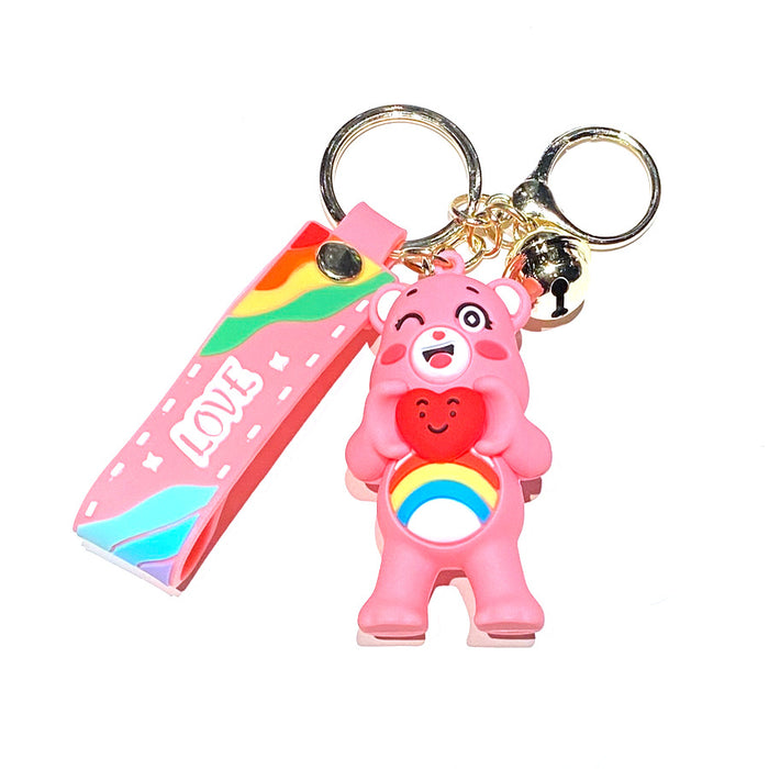 Wholesale Drip Glue Cartoon Doll Keychain JDC-KC-Gongz052