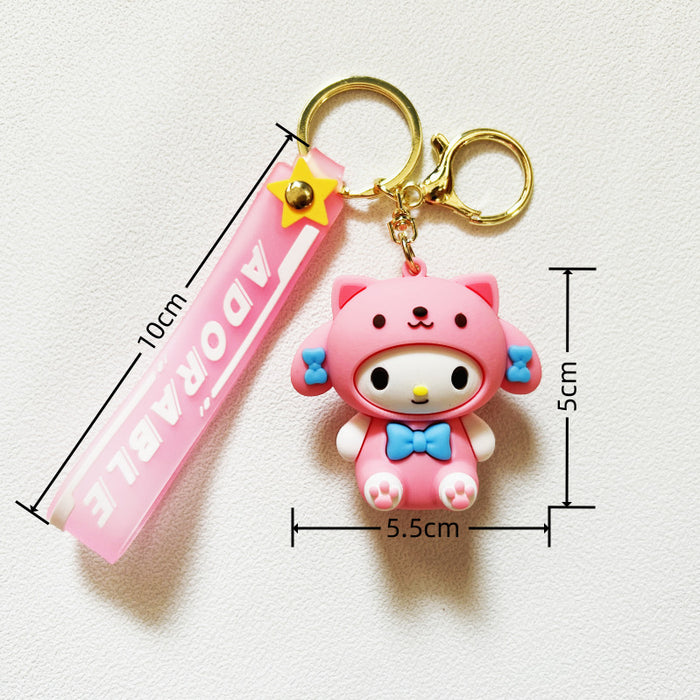 Wholesale PVC Cartoon Doll Keychain JDC-KC-WuYi184