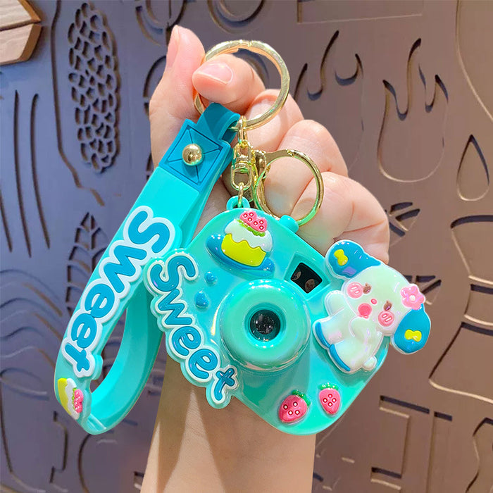 Wholesale Cute Cartoon Projection Camera PVC Keychain JDC-KC-ZhongC013