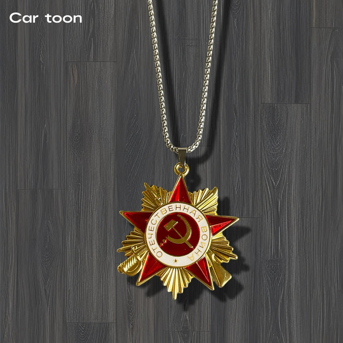 Wholesale Necklace, sickle, brooch, commemorative medal, student book, packaging decoration, metal badge