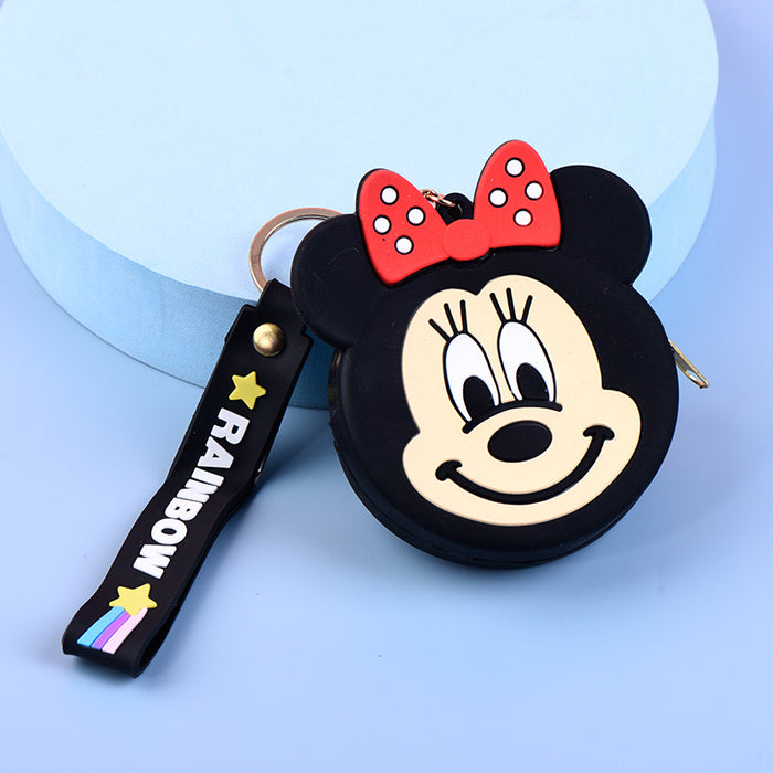 Wholesale Cute Silicone Cartoon Coin Purse Keychain Bag Trendy Unisex Wallet MOQ≥5