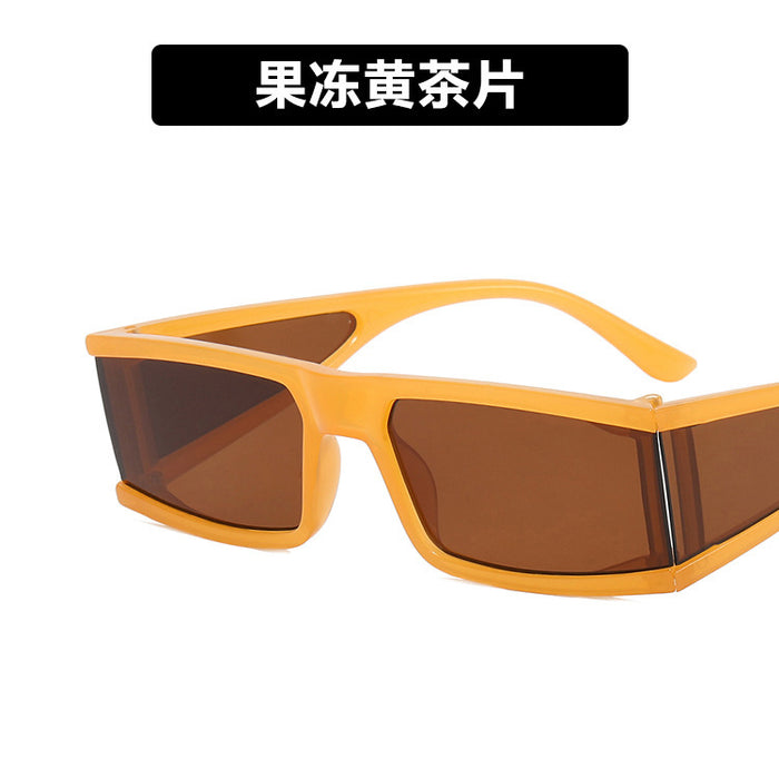 Wholesale New sunglasses for women, personalized square block trendy sunglasses