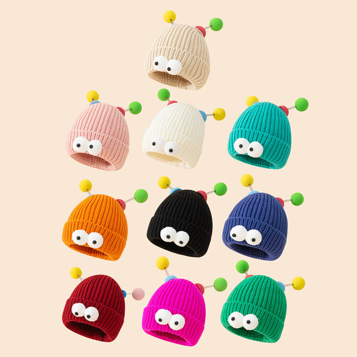 Wholesale Monster Cartoon Big Eyes Autumn and Winter Knitted Beanie JDC-FH-SNa002