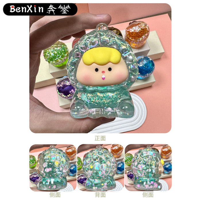 Wholesale Luminous Quicksand Fruit Girl Personalized Hand-made Desktop Ornaments Blind Box Blind Bag