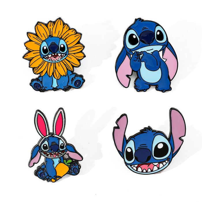 Wholesale Cartoon Character Metal Badge Sunflower   Alloy Brooch Accessories Pin