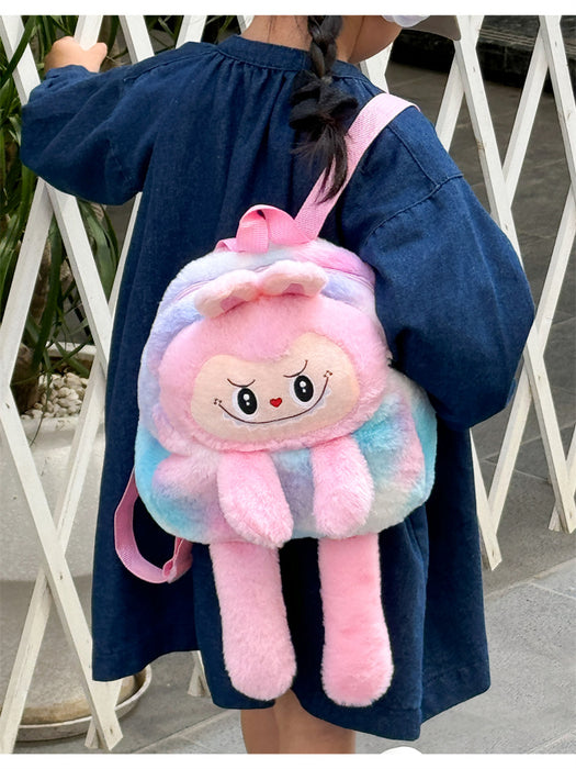 Wholesale Plush toy backpack, male doll, children's cartoon cute plush toy