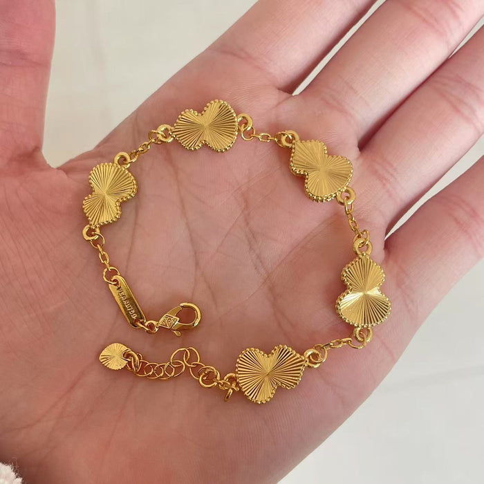 Wholesale Female brass gold-plated laser bracelet